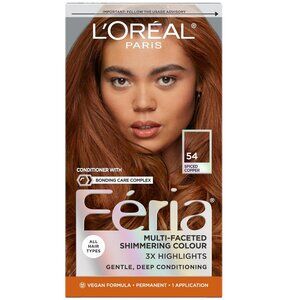 L'Oreal Paris Feria Multi-Faceted Shimmering Permanent Hair Color #54 Spiced Cop